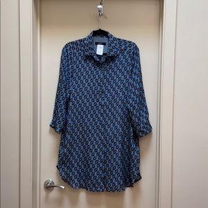 MaxMara Weekend Silk Blouse Dress Tunic Size 6